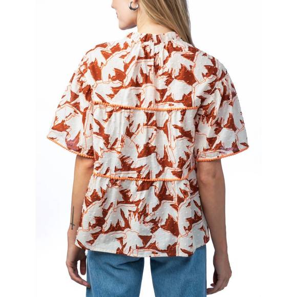 NEW CROSBY BY MOLLIE BURCH ellis top in sycamore shadows - Picture 2 of 3